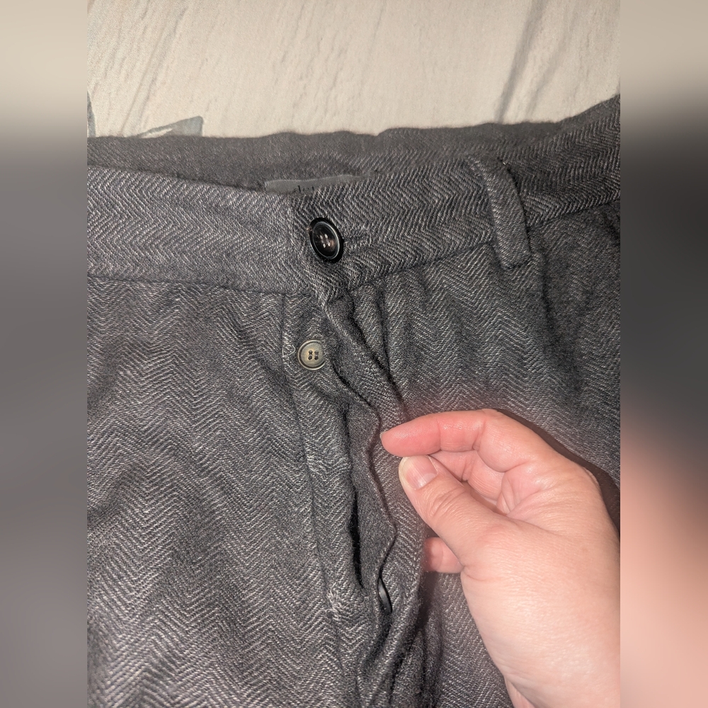 Gray Relaxed Fit Trousers for Casual Wear